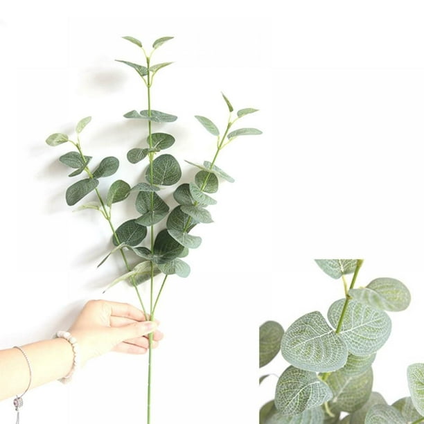 37cm Artificial Eucalyptus Fake Money Leaves Green Plant Leaf Flowers Home Decor